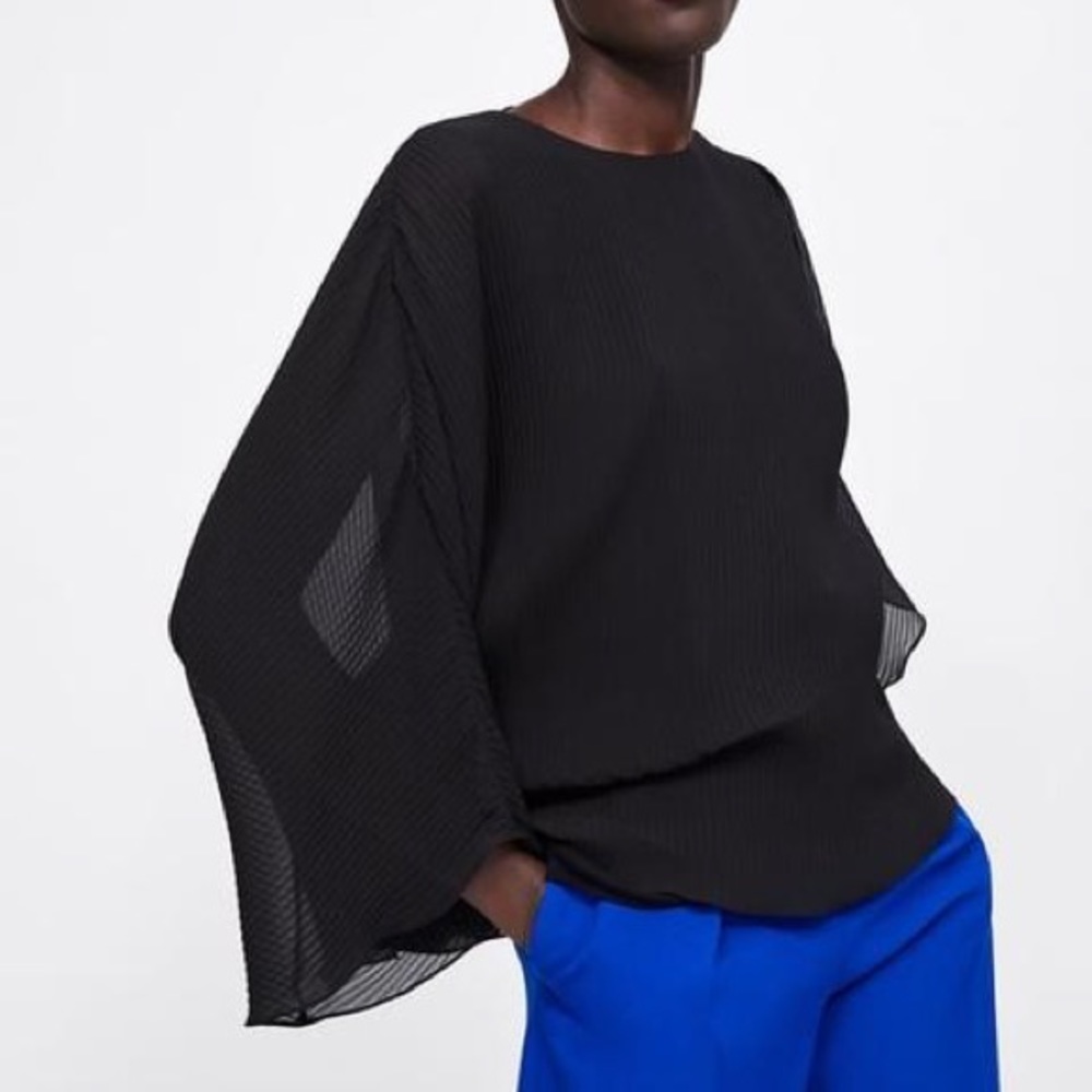 Zara Pleated Blouse